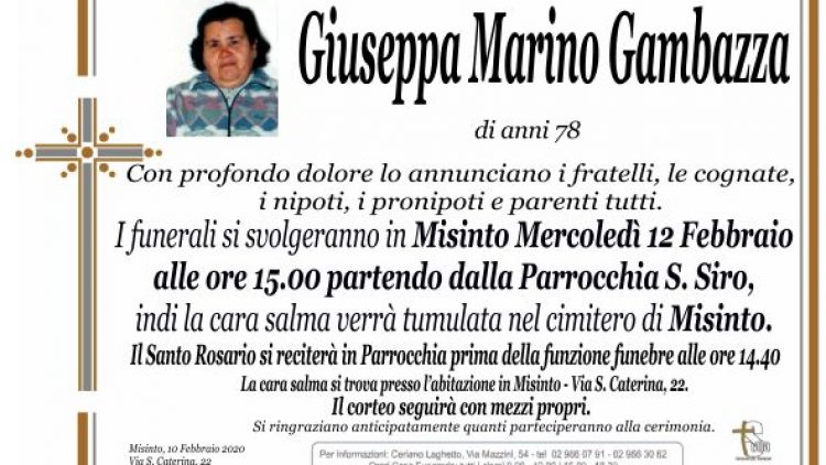 Marino Gambazza Giuseppa