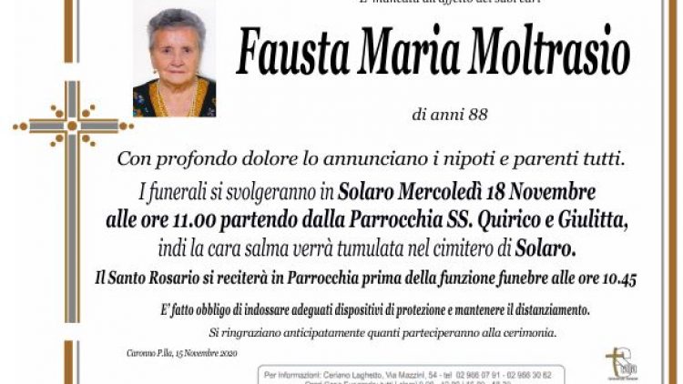 Moltrasio Fausta Maria